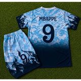 Mmt Spor Real Madrid Ejderha Desenli Kylian Mbappe Özel Konsept Çocuk Forması (Beyaz Dragon) 2li Sett 9 - Siyah - 11 - 12 Yaş