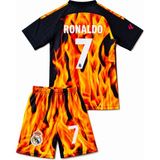 Mmt Spor Real Madrid Ronaldo Özel Konsept 7 Numara Çoçuk Forması 2 Li Set Alevli - Turuncu - 11 - 12 Yaş