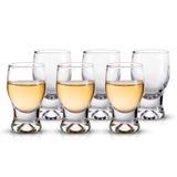 M&N HOME 6'lı Paket Shot Bardağı Seti, Cam Shot Bardakları, Sevimli Shot Bardakları, 56,7 ml Şeffaf Shot Bardakları, Düğün Shot Bardakları, Mini Brendi Kokular, Likör Bardakları