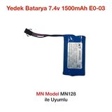 MN Model Mn128 RC Uzaktan Kumandalı Araba İçin Yedek Batarya Pil 7.4v 1500 mAh E0-03