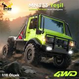 MN Model MN333 1/18 Mercedes Unimog U4000 4WD RC Crawler Offroad Uzaktan Kumandalı Araba Arazi Aracı Model Car Truck RTR