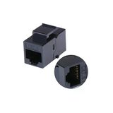 Mn119ck Cat6 Rj45 Dişi Dişi Klipsli Ethernet Kablo Birleştirici Ve Uzatma Aparatı-5 Adet Siyah