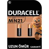 MN21 Özel Alkalin Pil (2’li Paket) 12V (A23 / 23A / V23GA / LRV08 / 8LR932) – Uzun Kullanım Ömrü Garantili – Kablosuz Kapı Zillerinde Kullanım – 5 Yıl Depolama Ömrü Garantisi – Sızıntı Önleme