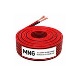 Mn250hkf 2X2.50 Mm Hoparlör Kablosu 100 Metre Siyah Kırmızı Kordon Amfi Hoparlör Ve Ses Sistemi Kablosu