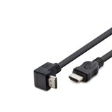 MN6 HDMI Kablo 1.5 Metre 90 Derece L Tip Köşe Başlıklı – Full HD 1080p – TV, Monitör, Laptop Uyumlu – Siyah PVC (MN6 MN314K)