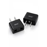 MN6 M007 Amerikan Priz dönüştürücü Türk Fişi Amerikan Sistemine Çeviren Adaptor Fiş, Siyah, 5