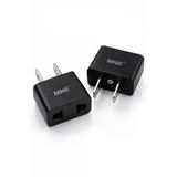 MN6 M007 Amerikan Priz dönüştürücü/Türk Fişi Amerikan Sistemine Çeviren Adaptor Fiş, Siyah, 2
