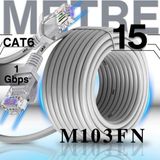 Mn6 M103FN 15 Metre Internet KABLOSU/UTP-CAT6/1000 Mbps (Gigabit) Destekli/ethernet Kablosu 15 Metre/iç Mekan Uyumlu - Gri