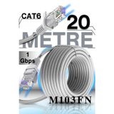 MN6 M103FN 20 Metre Internet Kablosu/UTP-CAT6/Gigabit/Destekli/ethernet Kablosu 20 Metre/iç Mekan Uyumlu