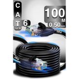 MN6 M106 100 metre ethernet kablo/UTP 0.50mm Cat6 Iki Kat Korumalı/Dış Mekan/100 Metre Cat6 kablo
