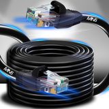 MN6 M106 Cat6 UTP Ethernet Kablosu 20 Metre, Dış Mekan UV Korumalı Çift Katmanlı PE+PVC 0.50mm İletken İnternet Kablosu