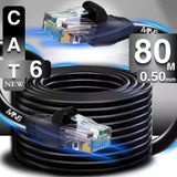 Mn6 M106 Cat6 Utp Ethernet Kablosu 80 Metre, Dış Mekan Uv Korumalı Çift Katmanlı Pe+Pvc 0.50Mm