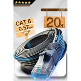 MN6 M107X 20 Metre Ethernet kablo/UTP 0.57mm Cat6 Iki Kat Korumalı/iç Dış Mekan/20 Metre Cat6 Kablo