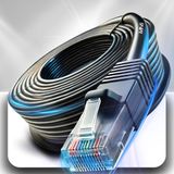 MN6 M107X CAT6 Dış Mekan Ethernet Kablosu 40 Metre UV Korumalı 23AWG 0.57mm Çift Korumalı UTP İnternet Kablosu