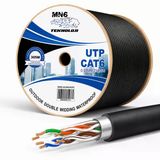 Mn6 M107x Cat6 Ethernet Kablosu 305 Metre, Uv Korumalı, 23Awg 0.57Mm, Pe+Pvc Çift Katmanlı Dış Mekan Uyumlu