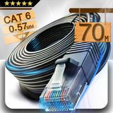 Mn6 M107x Cat6 Ethernet Kablosu 70 Metre, Uv Korumalı, 23Awg 0.57Mm, Pe+Pvc Çift Katmanlı Dış Mekan Uyumlu