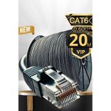 MN6 M108XF 20 Metre Internet Kablosu/FTP 0.60mm-Cat6 Iki Kat Korumalı/iç Dış Mekan/20M Ethernet Kablosu