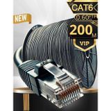 Mn6 M108XF Cat6 FTP Ethernet Kablosu 200 Metre Dış Mekan UV Korumalı Çift Katmanlı PE+PVC Parazit Önleyici 23AWG 0.60mm