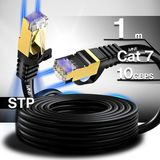 Mn6 M109F Cat7 Ethernet Kablosu 1 Metre 5G Modem Uyumlu Bakır İletken STP 10 Gbps Altın Kaplama RJ45