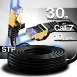 Mn6 M109F Cat7 Ethernet Kablosu 30 Metre 5G Modem Uyumlu Bakır İletken STP 10 Gbps Altın Kaplama RJ45