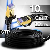 MN6 M109f Cat7 Kablo 10 Metre/Bakır Tel-10gbps-50 Mikron Altın Kaplama/Stp/10 Metre Cat7 Ethernet Kablosu