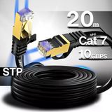 MN6 M109f Cat7 Kablo 20 Metre/Bakır Tel-10gbps-50 Mikron Altın Kaplama/Stp/20 Metre Cat7 Ethernet Kablosu