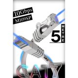 MN6 M109SP Cat7 Kablo 5 Metre/10 Gbps'e kadar-Örgülü ve folyo ekranlama/5 Metre Cat7 Ethernet Kablosu