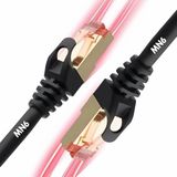 MN6 M109XF 2 Metre Cat7 internet kablosu/10Gbps-600 Mhz-10000Mbps%27e kadar/Cat7 Ethernet Kablosu (CAT7 KABLO, SIYAH, 2 METRE)