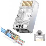 MN6 M117XF Cat6 jack/35 Adet-Metal EZ/Yeni Nesil rj45 cat6-8P/8C AÇIK UÇLU/Cat6 Konnektör (Metal EZ jack, 35)