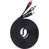 Mn6 M129XF Rca Kablosu/3 Metre-A+Kalite-3.5mm/aux Ses Kablosu-2rca Ses Kablosu-Ses Sistemi Uyumlu