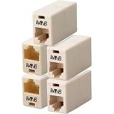 MN6 M14 5 Adet RJ45 Ethernet Kablo Birleştirici, Cat5 Cat5e Cat6 Uyumlu Dişi Dişi LAN Kablo Uzatma Aparatı