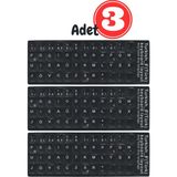 MN6 MF01 F Klavye Sticker/3 Adet-Laptop PC Uymlu-Silinmez/Türkçe F Klavye Sticker