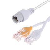 MN6 MN-PX2 PoE RJ45 Splitter Çoklayıcı, Mux Combiner Ethernet Ağ Adaptörü, Kamera Modem Router Bağlantı Aparatı (2, Beyaz)