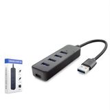 Mn6 MN132SF Usb-C Hub 4 Port – 1x USB 3.0 + 3x USB 2.0 Çoklayıcı - Siyah