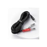 MN6 MN168F 3.5mm Stereo to 2x6.3mm Mono Mikser Amfi DJ Ses Bağlantı Kablosu 5 Metre
