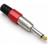 Mn6 MN1696 6.3mm Mono Metal Gitar Jack Fiş Ses Sistemleri Için Metal Mono Jak Konnektörü