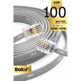 MN6 MN202F Telefon hat Kablosu 100 metre/Bakır Tel-Diş Mekan/Kutu–Modem DSL Adsl Vdsl kablosu/4'LÜ-FLAT