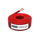 MN6 MN250HKF 2x2.50 mm Hoparlör Kablosu 10 Metre Siyah Kırmızı Ses Sistemi Amfi Oto Ev Sinema Kablosu