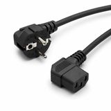 MN6 MN55PKL L Tip C13 Kasa Güç Kablosu 1.8 m Siyah, 3 Pin 1 mm 500W 90 Derece Açılı Power Kablo, PC Monitör UPS Yazıcı Bilgisayar Güç Kablosu