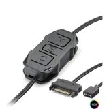 MN6 MNSP10 Mini Argb Fan Controller 5V 3-Pin Sata Powered – Bilgisayar Kasa Argb Fan ve LED Kontrolcü - Siyah