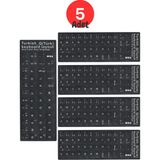Mn6 MTRQ Türkçe Q Klavye Sticker/Silinmez-Laptop Pc Uymlu-5 Adet/Türkçe Q Sticker