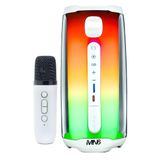 Mn6 Pluse 5 Mikrofonlu Ses Bombası/360°Ledli Hoparlör/Led Işıklı Gece Lambası/Mikrofonlu Hoparlör