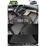 MNB EVA Hyundai Bayon 2021-2025 Paspas ve Bagaj Havuzu Seti (Metal Topukluklu, Logolu , A+ EVA, Hücreli)
