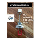 mnbe ticaret Ayarlı Kovan Kilidi Gergi Kilidi Kaput Mandalı Kovan Kilidi 5 Cm Ile 10 Cm Arası Ayarlı