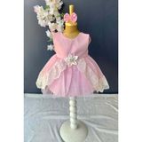 Mnk Baby Fistolu Tütülü Kız Bebek Elbise PNPN160 - 6 Ay - Pembe