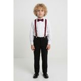 Mnk Baby & Kids Beyaz Gömlekli Erkek Çocuk Takım M00787 - 5 Yaş - Bordo