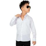 Mnk Baby & Kids Düz Renk Erkek Çocuk Gömlek MNK0575 - 2 Yaş - Beyaz