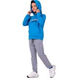 Mnk Baby & Kids Erkek Çocuk Worldwide Winner Nakışlı Kanguru Cepli Kapüşonlu Eşofman Takımı - Mavi - 3 - 4 Yaş