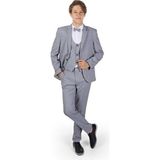 Mnk Baby & Kids Garson Boy Erkek Çocuk Takım Elbise Gri Slim Fit Kırlangıç Yaka MNK0544 - 14 Yaş