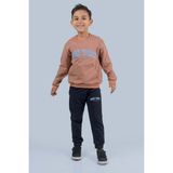 Mnk Baby & Kids Newyork Baskılı Eşofman Takım MNKDM1001-NY - 5 Yaş - Kahverengi